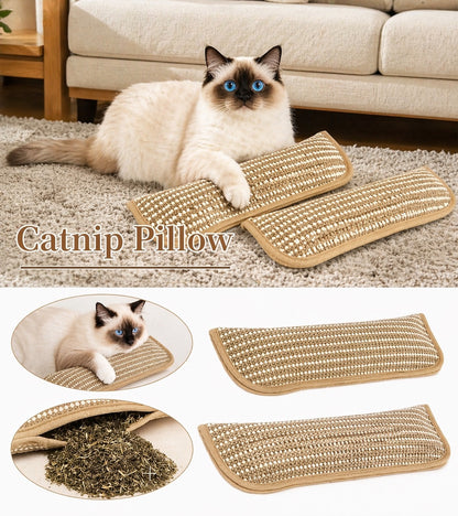 Natural Catnip Scratcher Pad – Keeps Cats Busy & Claws Healthy