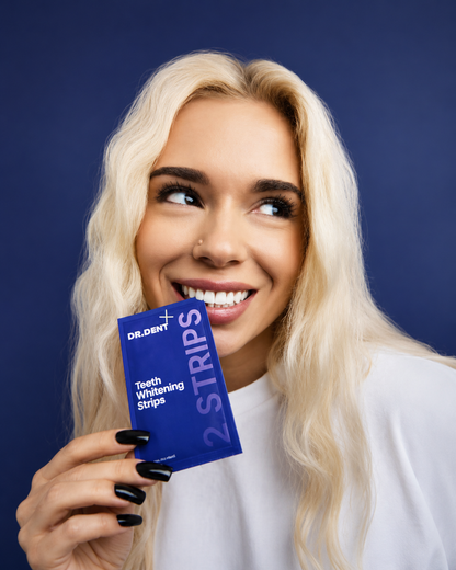 Dr. Dent Purple Teeth Whitening Strips – Advanced Stain Removal for a Brighter Smile