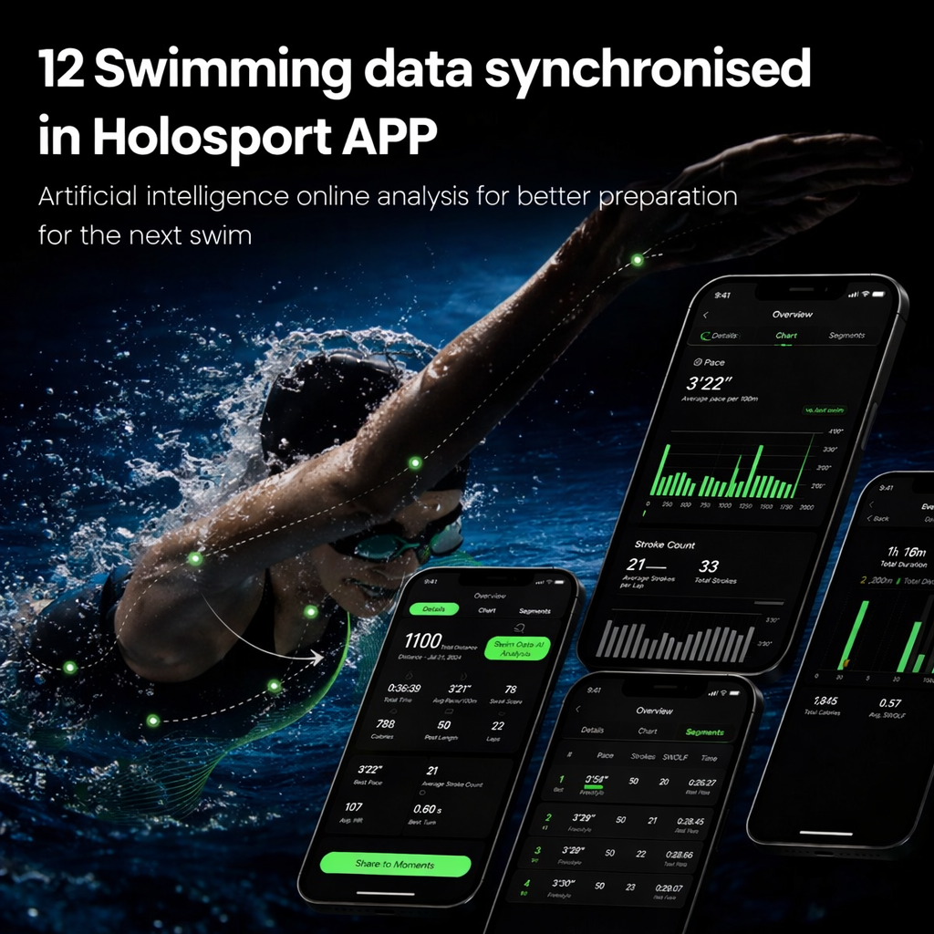 Smart Swim Goggles with Built-In Display – Track Every Move Underwater