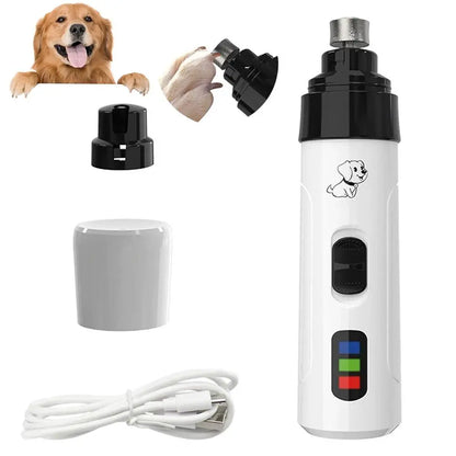 Rechargeable Pet Nail Grinder – Easy Nail Trimming for Dogs & Cats
