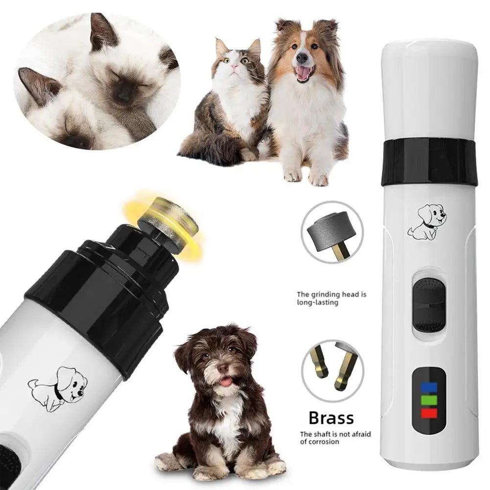 Rechargeable Pet Nail Grinder – Easy Nail Trimming for Dogs & Cats