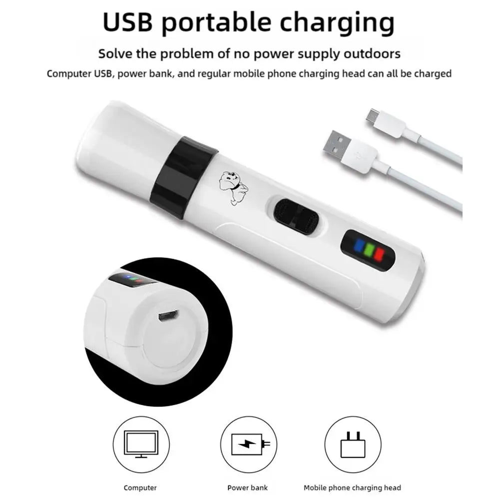 Rechargeable Pet Nail Grinder – Easy Nail Trimming for Dogs & Cats