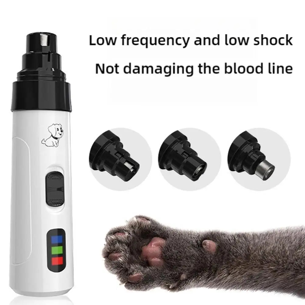 Rechargeable Pet Nail Grinder – Easy Nail Trimming for Dogs & Cats