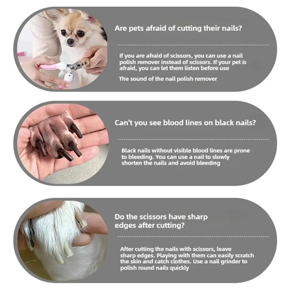 Rechargeable Pet Nail Grinder – Easy Nail Trimming for Dogs & Cats